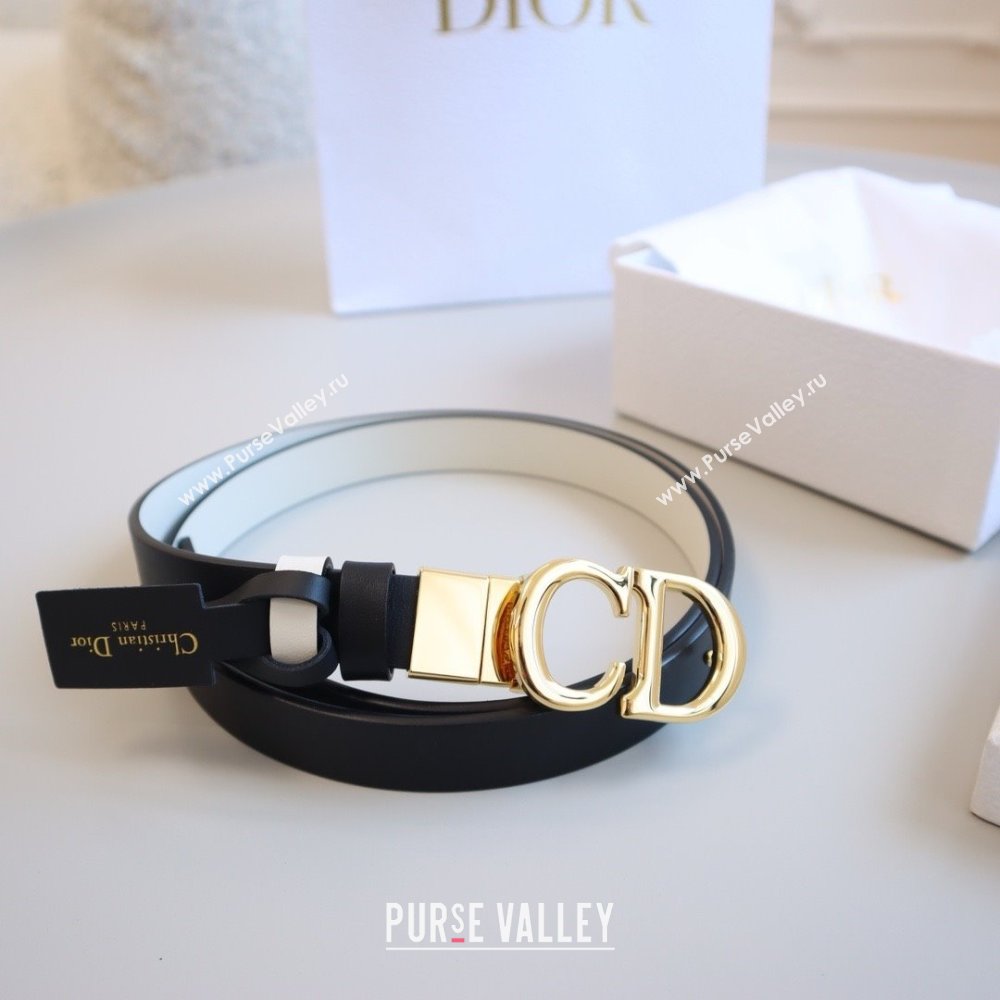 Dior CD Calfskin Belt 2cm C71204 Black 2025 (YANG-25071204)