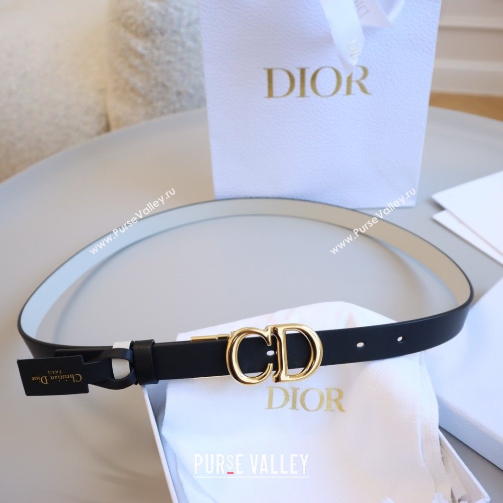 Dior CD Calfskin Belt 2cm C71204 Black 2025 (YANG-25071204)