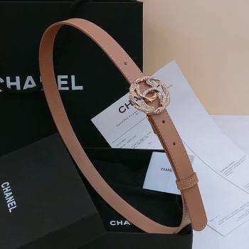 Chanel Lambskin Belt 2cm CH71108 Beige 2025 (YANG-25071108)