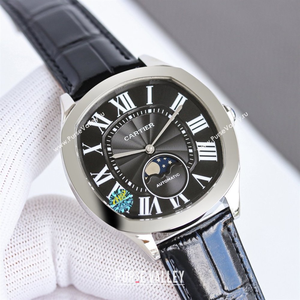 Cartier Drive De Cartier Watch 40x41mm C071105 Black/Silver 2025 (XZ-25071105)