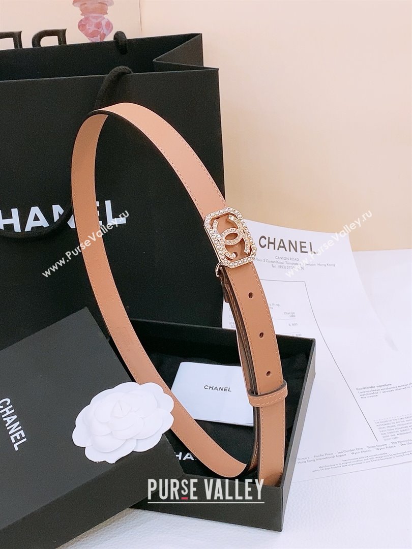 Chanel Calfskin Belt 2cm CH71116 Beige 2025 (YANG-25071116)