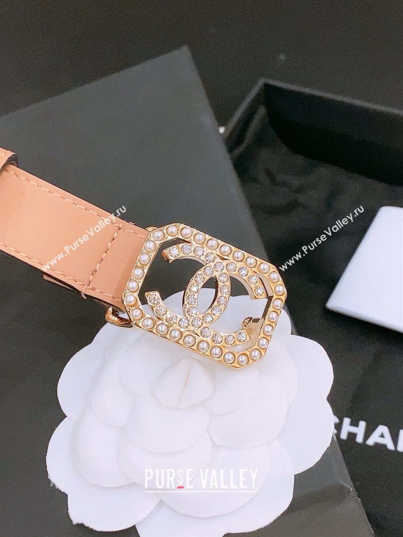 Chanel Calfskin Belt 2cm CH71116 Beige 2025 (YANG-25071116)