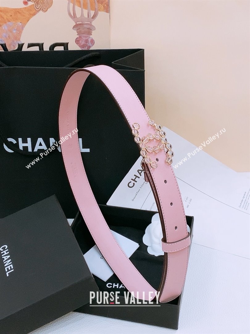 Chanel Calfskin Belt 2cm CH71119 Pink 2025 (YANG-25071119)