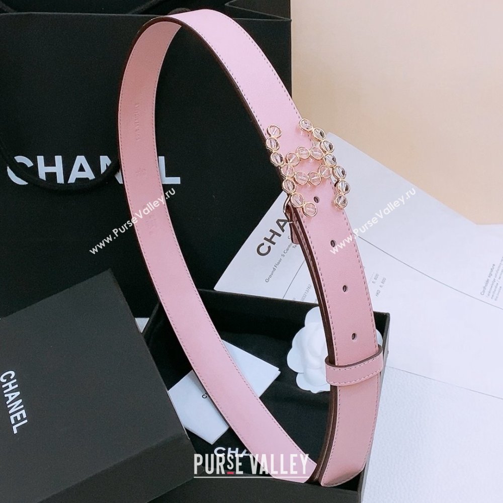 Chanel Calfskin Belt 2cm CH71119 Pink 2025 (YANG-25071119)