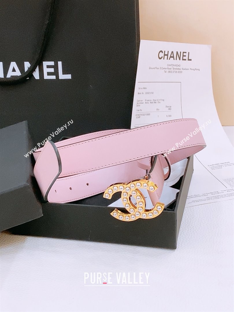 Chanel Calfskin Belt 2cm CH71120 Pink 2025 (YANG-25071120)