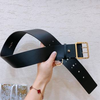 Dior Calfskin Belt 5cm D71122 Black/Gold 2025 (YANG-25071122)