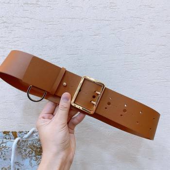 Dior Calfskin Belt 5cm D71125 Brown 2025 (YANG-25071125)