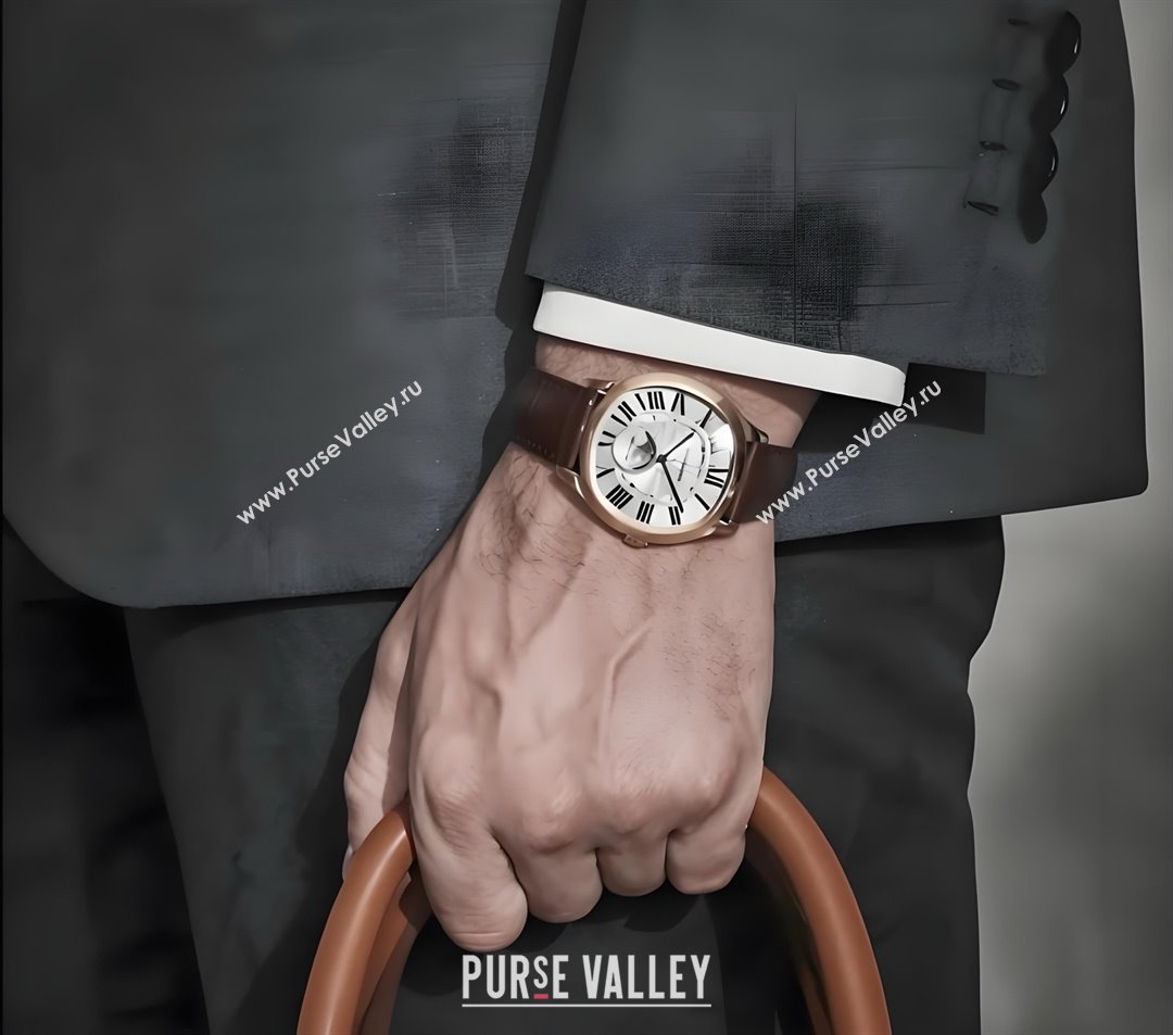 Cartier Drive De Cartier Watch 40x41mm C071107 Brown/White 2025 (YANG-25071101)