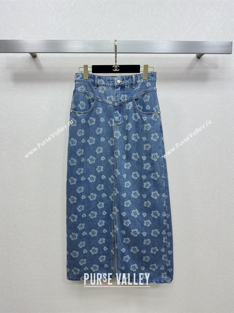 Chanel Denim Skirt CH072508 Blue 2025 (Q-25072508)