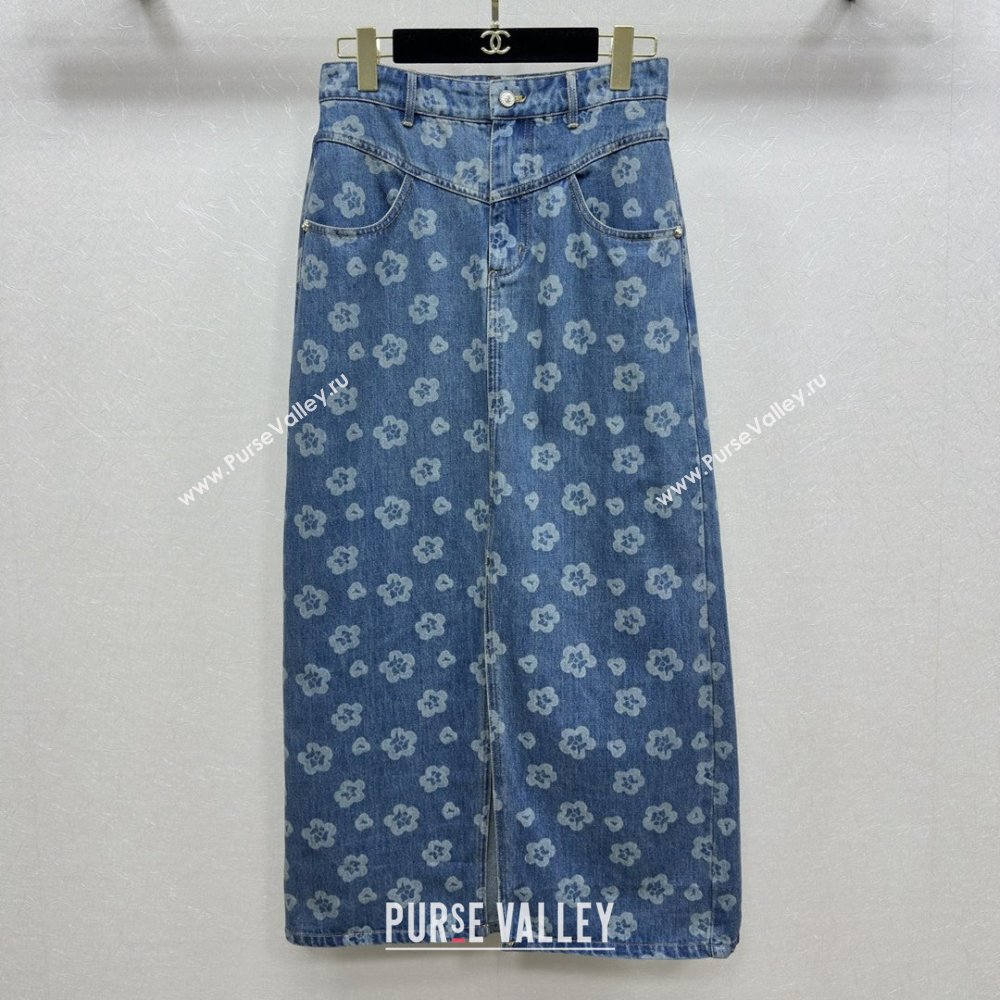Chanel Denim Skirt CH072508 Blue 2025 (Q-25072508)