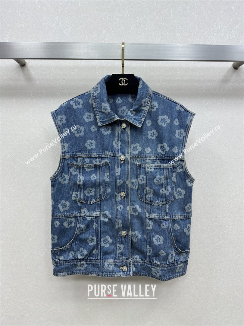 Chanel Denim Vest CH072511 Blue 2025 (Q-25072511)