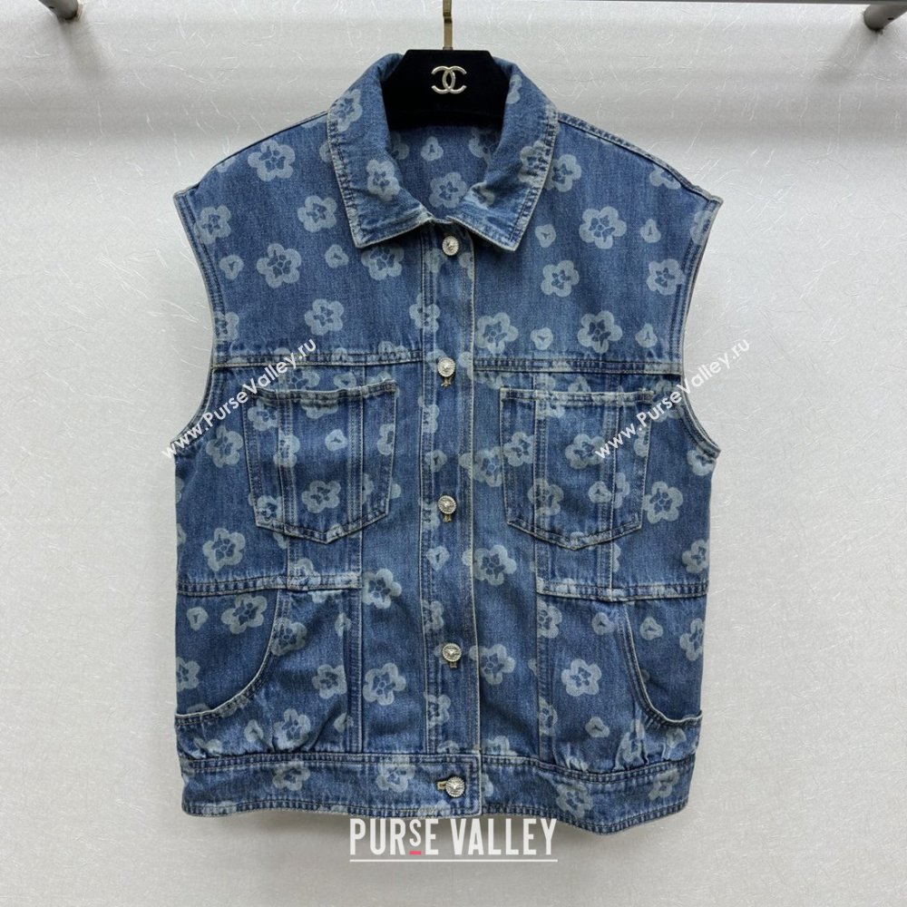 Chanel Denim Vest CH072511 Blue 2025 (Q-25072511)