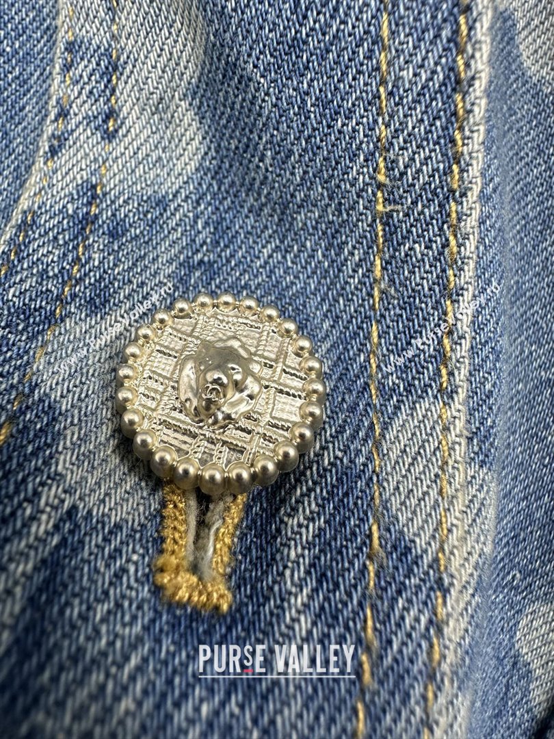 Chanel Denim Vest CH072511 Blue 2025 (Q-25072511)