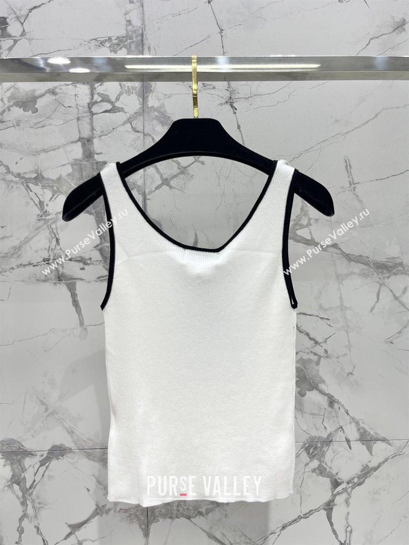 Chanel Knit Vest CH072520 White 2025 (Q-25072520)