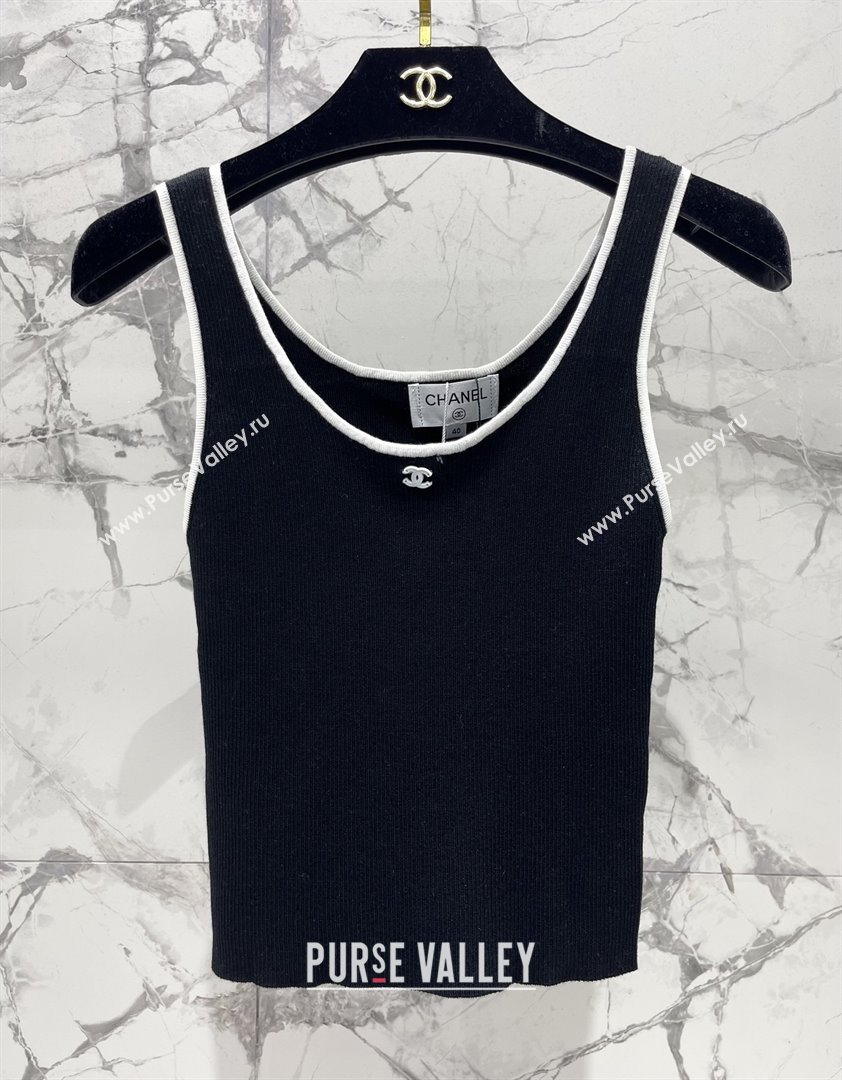 Chanel Knit Vest CH072522 Black 2025 (Q-25072522)