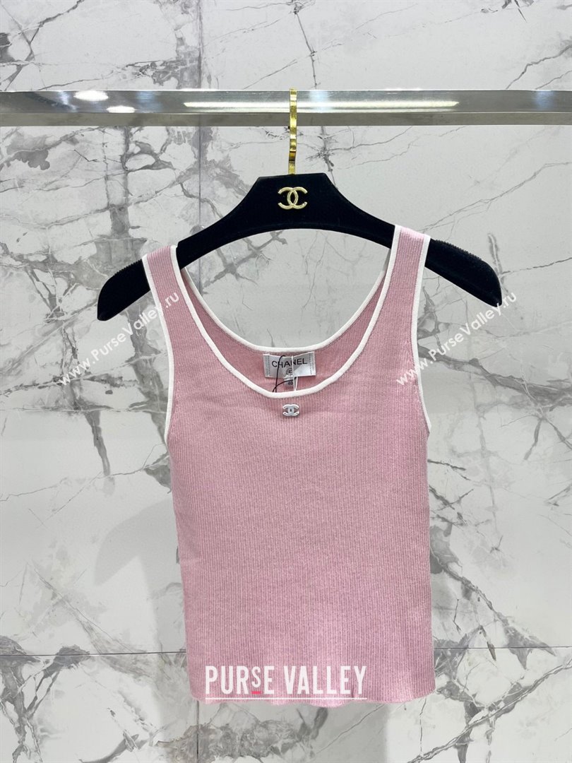 Chanel Knit Vest CH072523 Pink 2025 (Q-25072523)