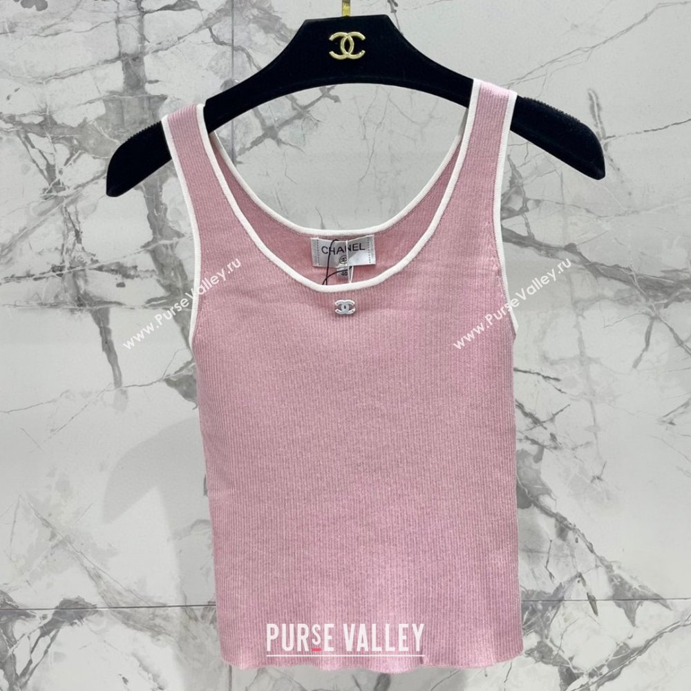 Chanel Knit Vest CH072523 Pink 2025 (Q-25072523)