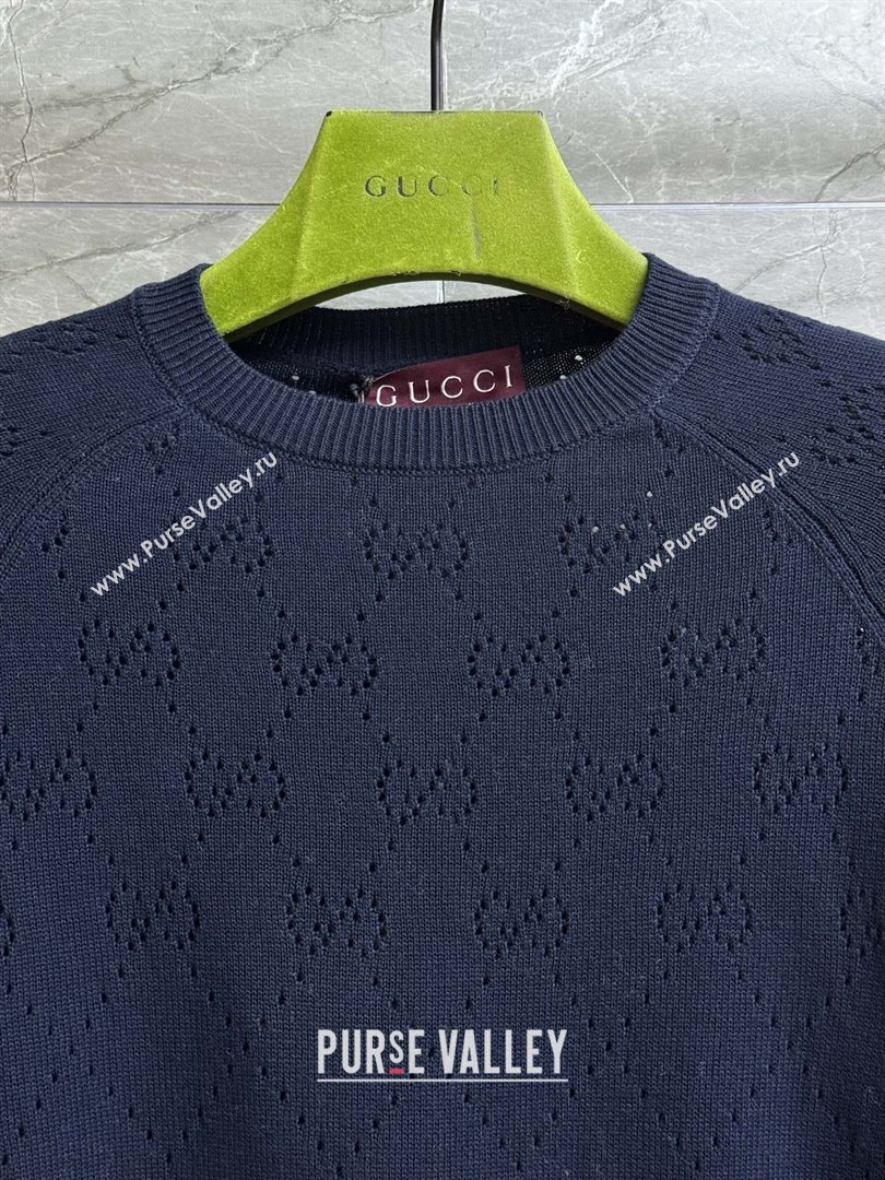 Gucci Knit Cardigan G072405 Deep Blue 2025 (Q-25072405)
