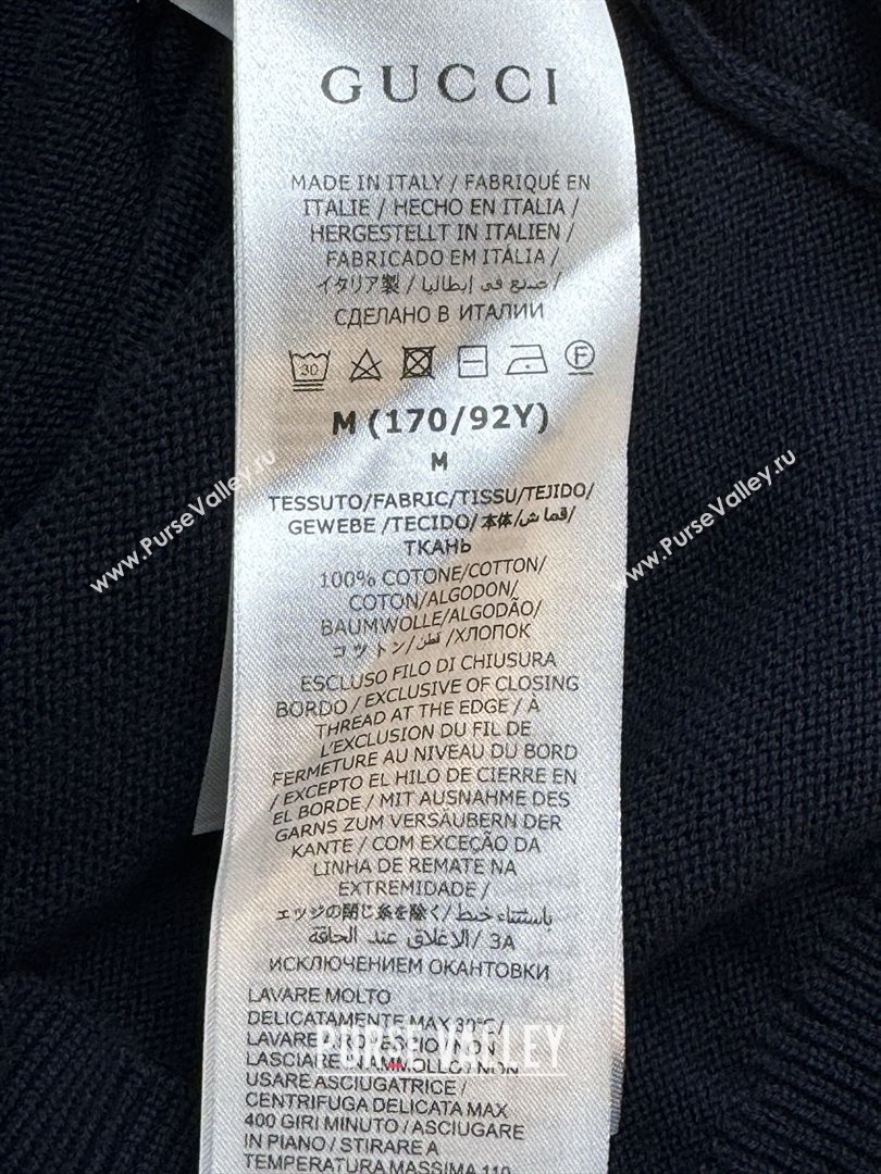 Gucci Knit Cardigan G072405 Deep Blue 2025 (Q-25072405)