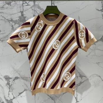 Gucci Wool Short-sleeved Sweater G072407 2025 (Q-25072407)