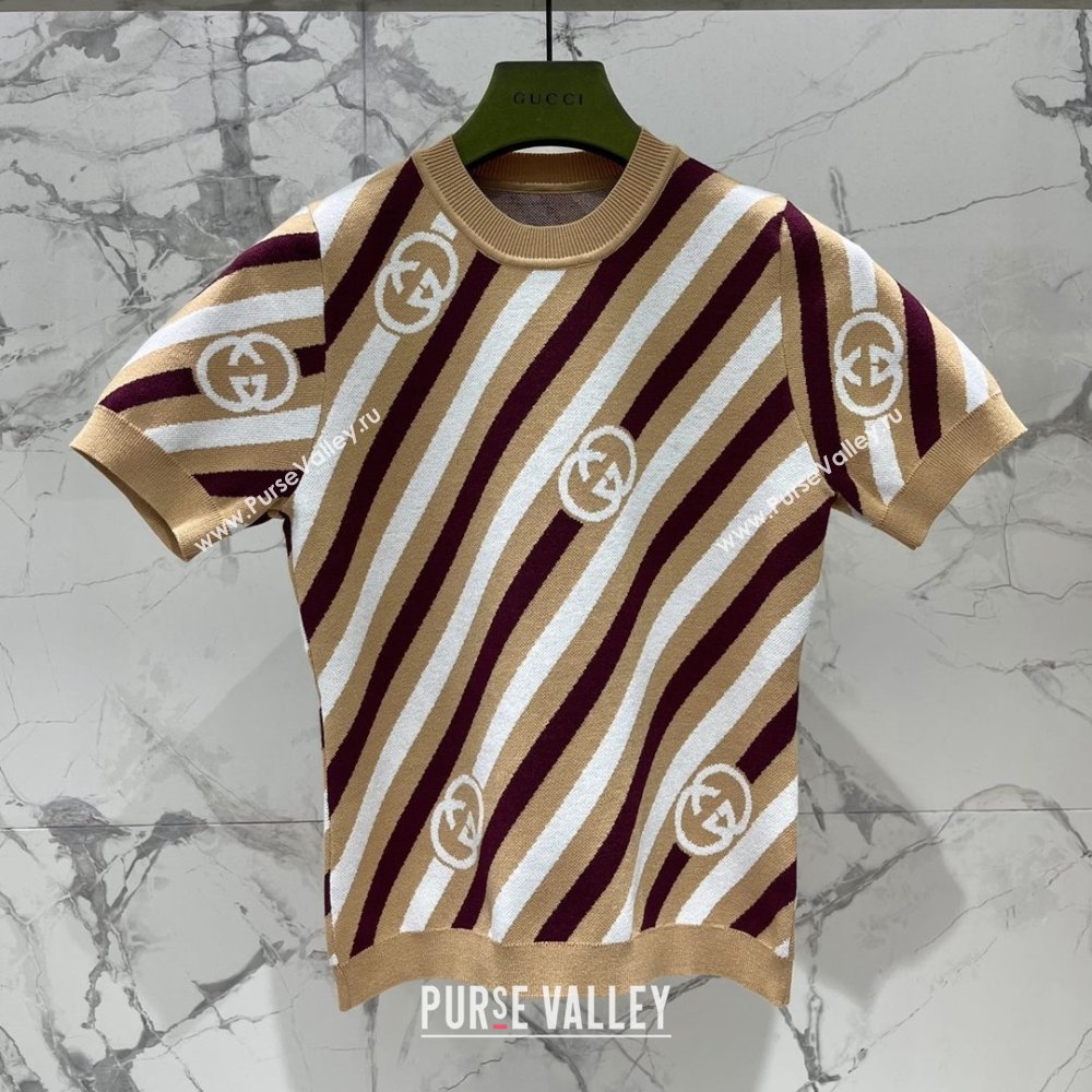 Gucci Wool Short-sleeved Sweater G072407 2025 (Q-25072407)