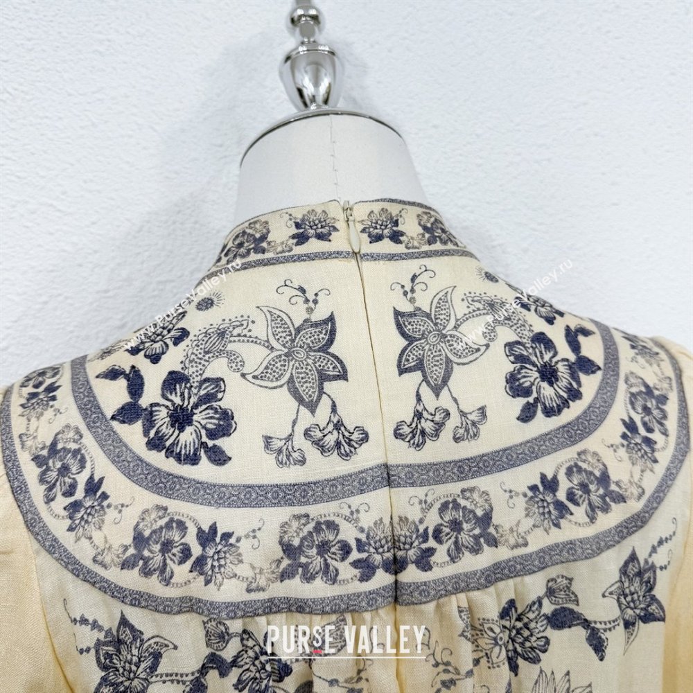 Zimmermann Linen Dress Z73013 Beige 2025 (Q-25073013)