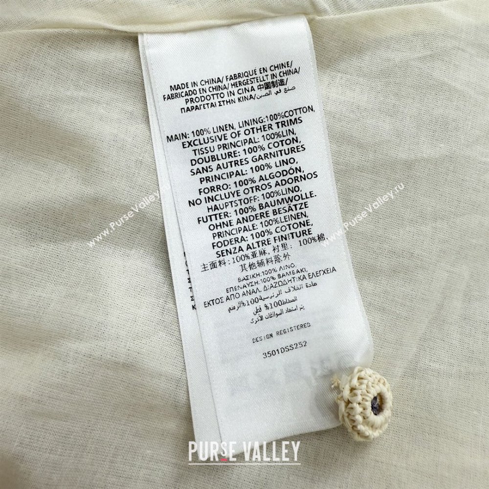 Zimmermann Linen Dress Z73013 Beige 2025 (Q-25073013)