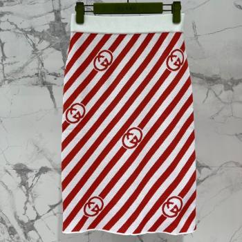 Gucci Wool Skirt G072410 Red 2025 (Q-25072410)