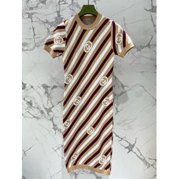 Gucci Wool Dress G072411 Brown 2025 (Q-25072411)