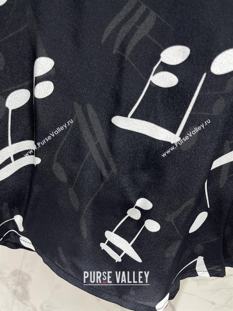 Saint Laurent Silk Shirt B072414 Black 2025 (Q-25072414)