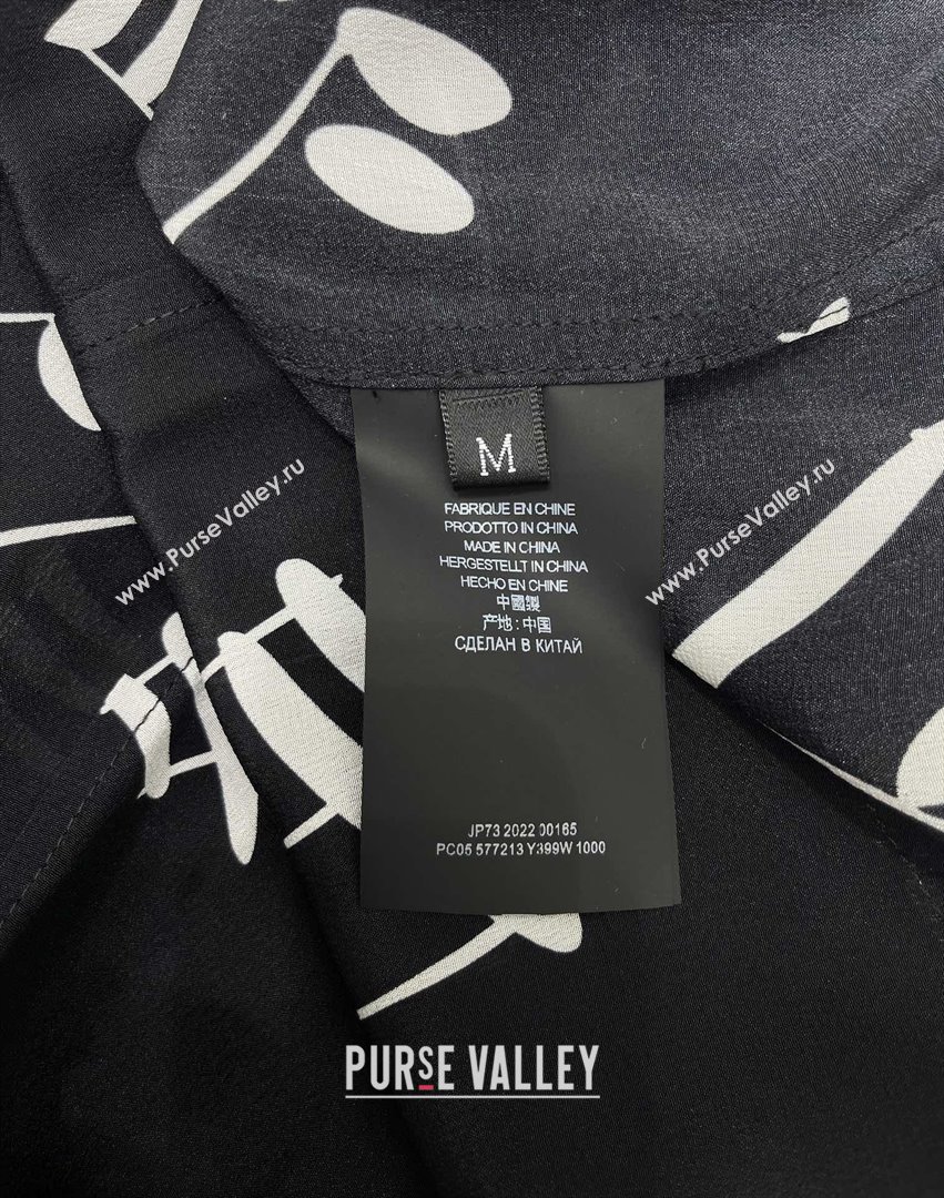 Saint Laurent Silk Shirt B072414 Black 2025 (Q-25072414)