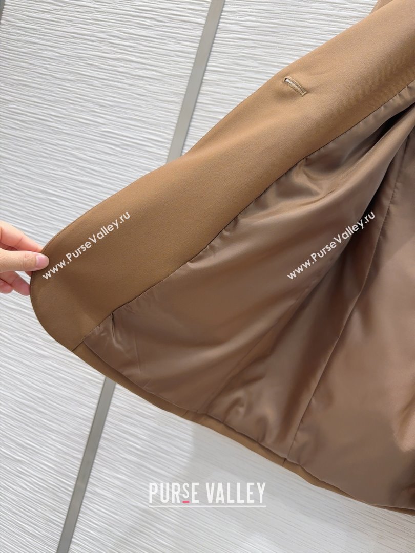 Prada Jacket with Belt P73016 Brown 2025 (Q-25073016)