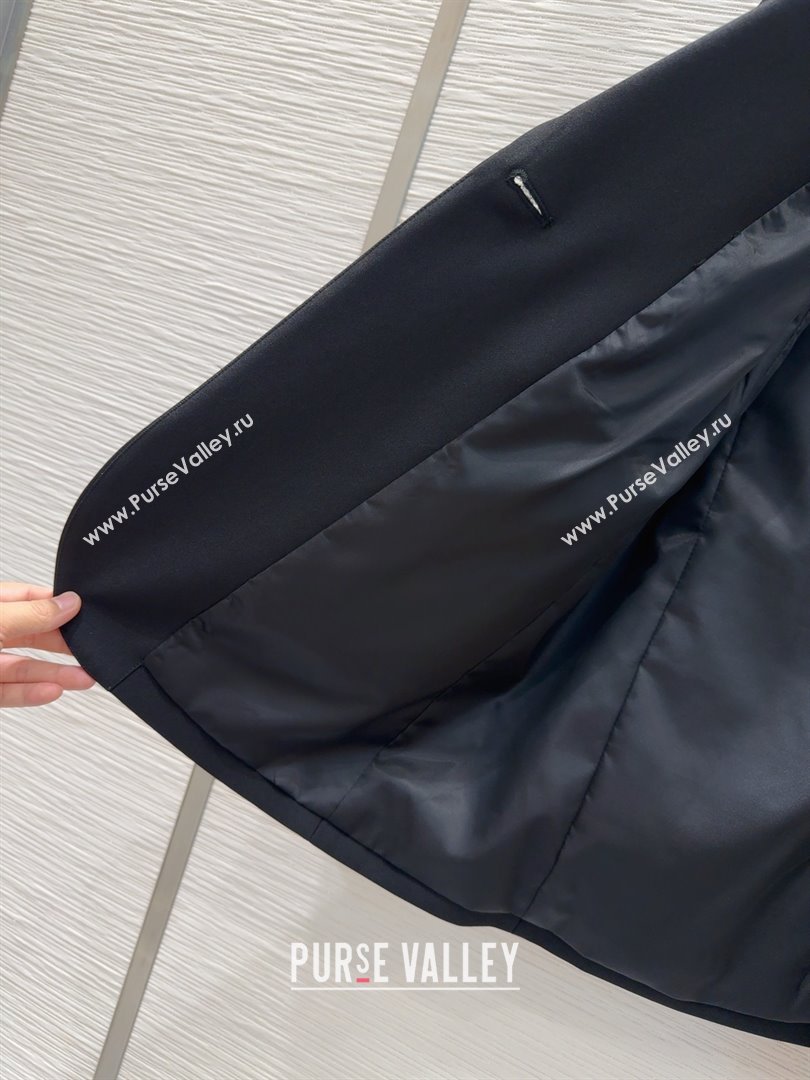 Prada Jacket with Belt P73015 Black 2025 (Q-25073015)