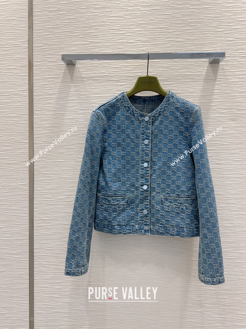 Gucci GG Denim Jacket G73020 Blue 2025 (Q-25073020)