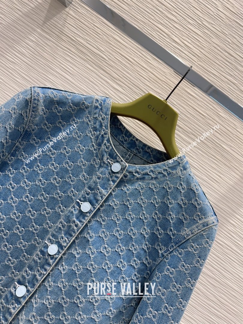 Gucci GG Denim Jacket G73020 Blue 2025 (Q-25073020)