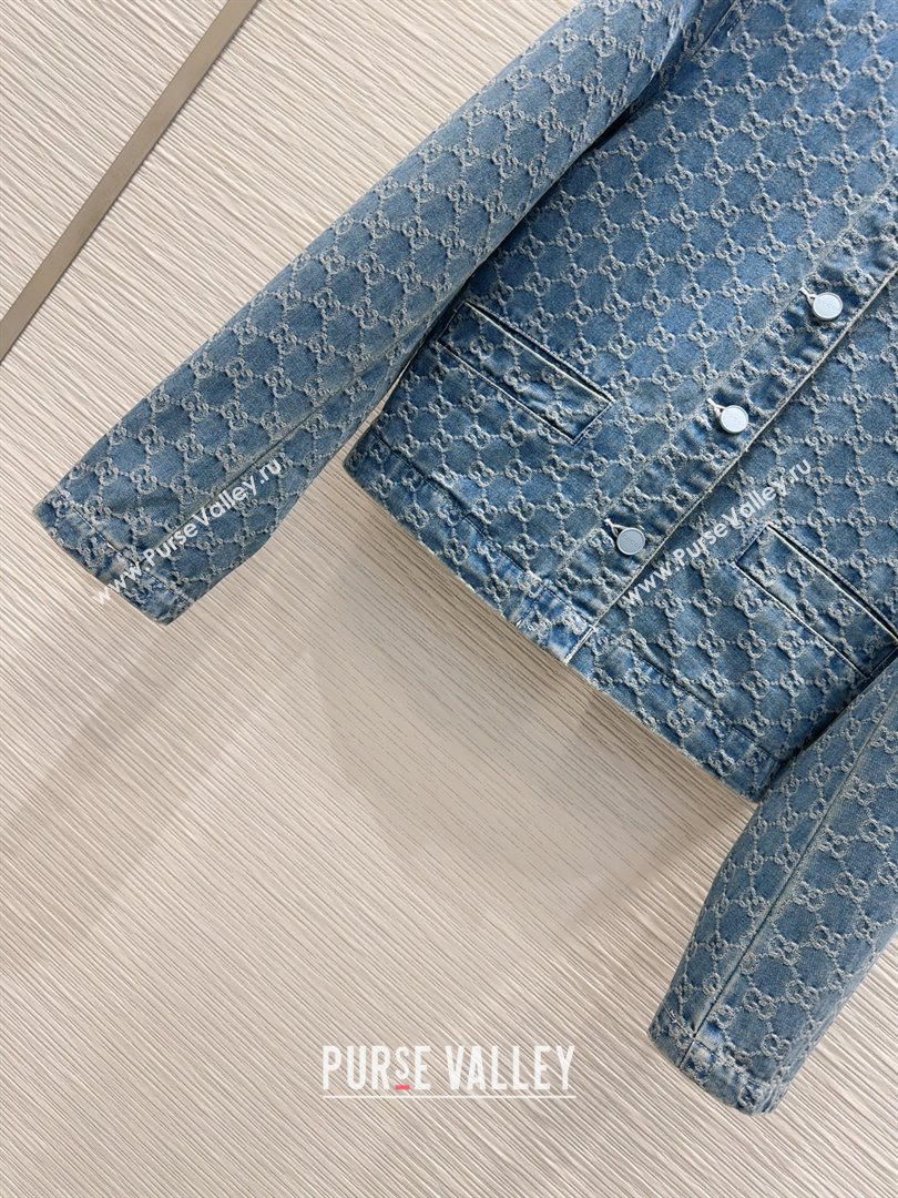 Gucci GG Denim Jacket G73020 Blue 2025 (Q-25073020)