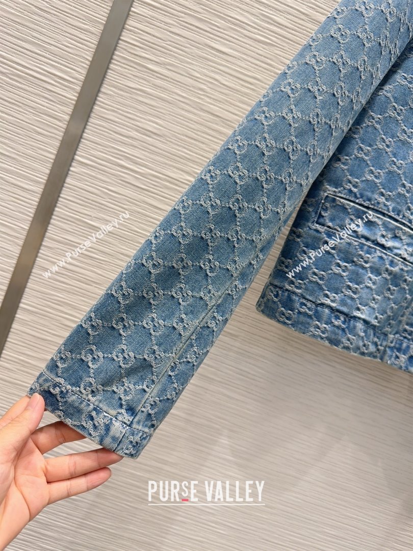 Gucci GG Denim Jacket G73020 Blue 2025 (Q-25073020)