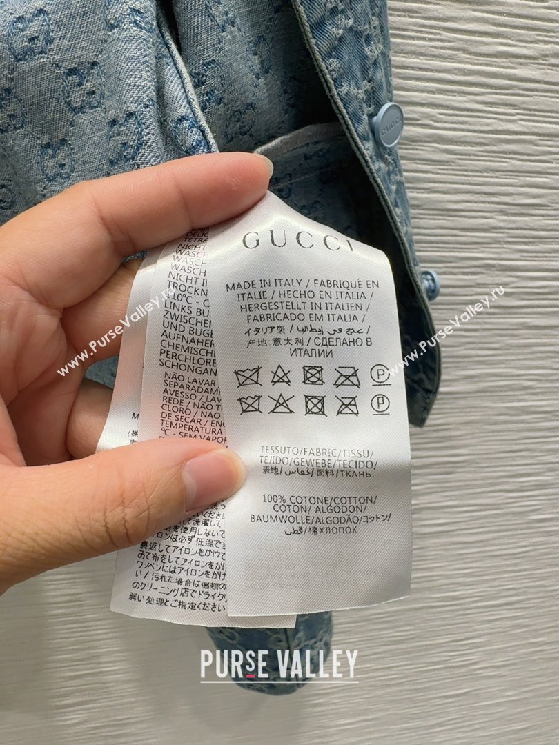 Gucci GG Denim Jacket G73020 Blue 2025 (Q-25073020)