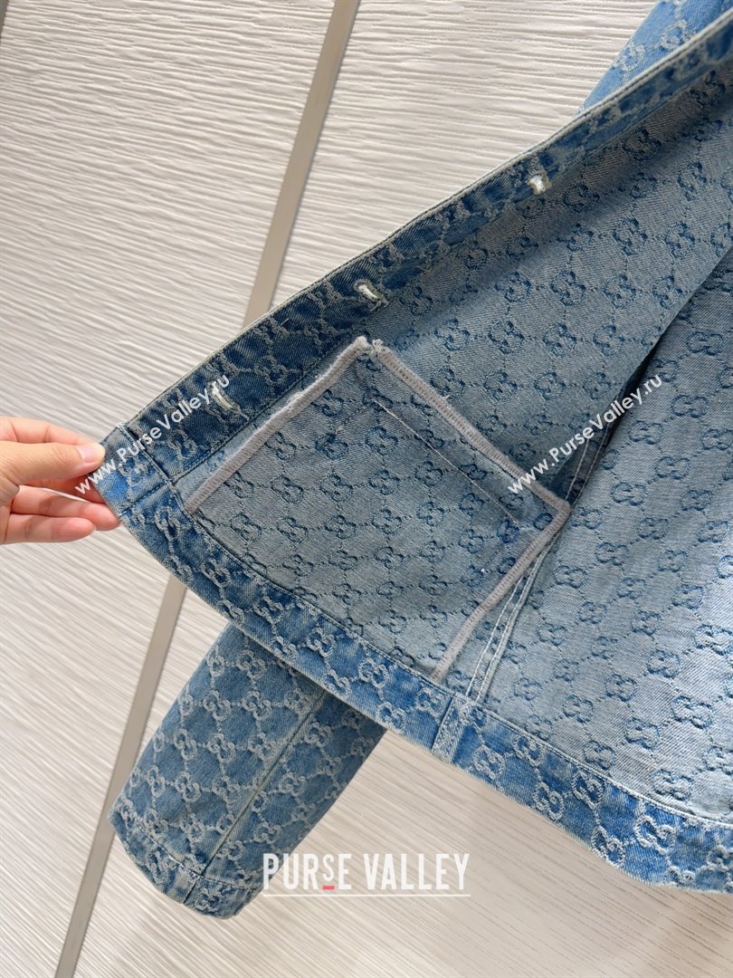 Gucci GG Denim Jacket G73020 Blue 2025 (Q-25073020)