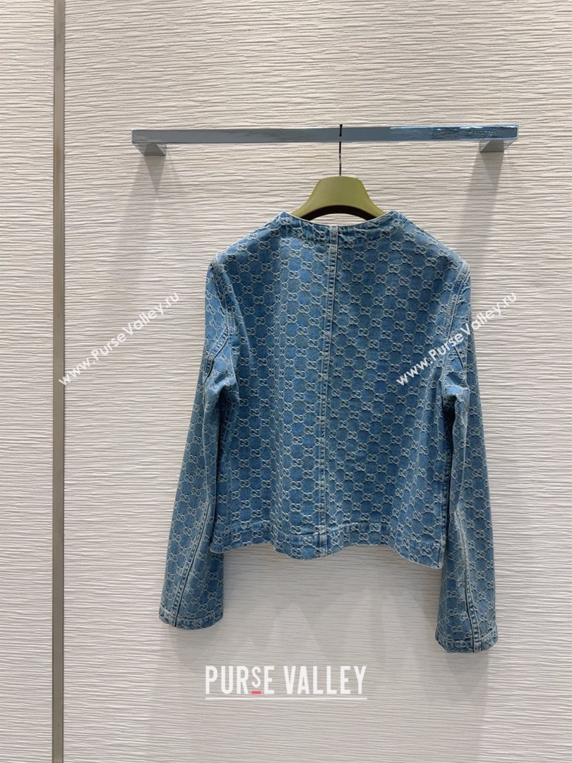 Gucci GG Denim Jacket G73020 Blue 2025 (Q-25073020)