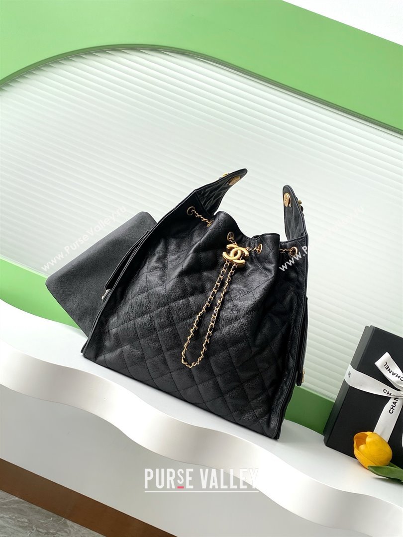 Chanel Grained Calfskin Medium Hobo bag AS5311 Black 2025 (YEZI-25072802)