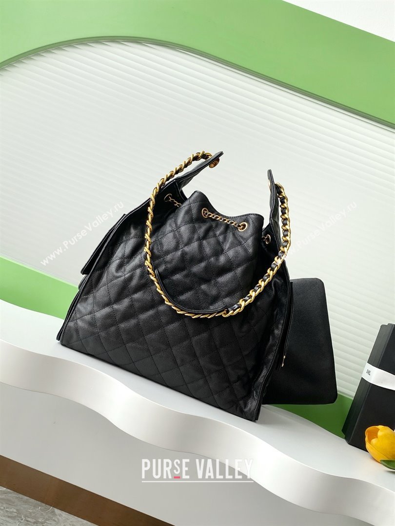 Chanel Grained Calfskin Medium Hobo bag AS5311 Black 2025 (YEZI-25072802)