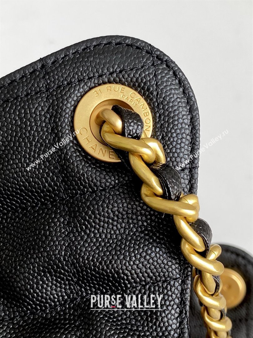Chanel Grained Calfskin Medium Hobo bag AS5311 Black 2025 (YEZI-25072802)