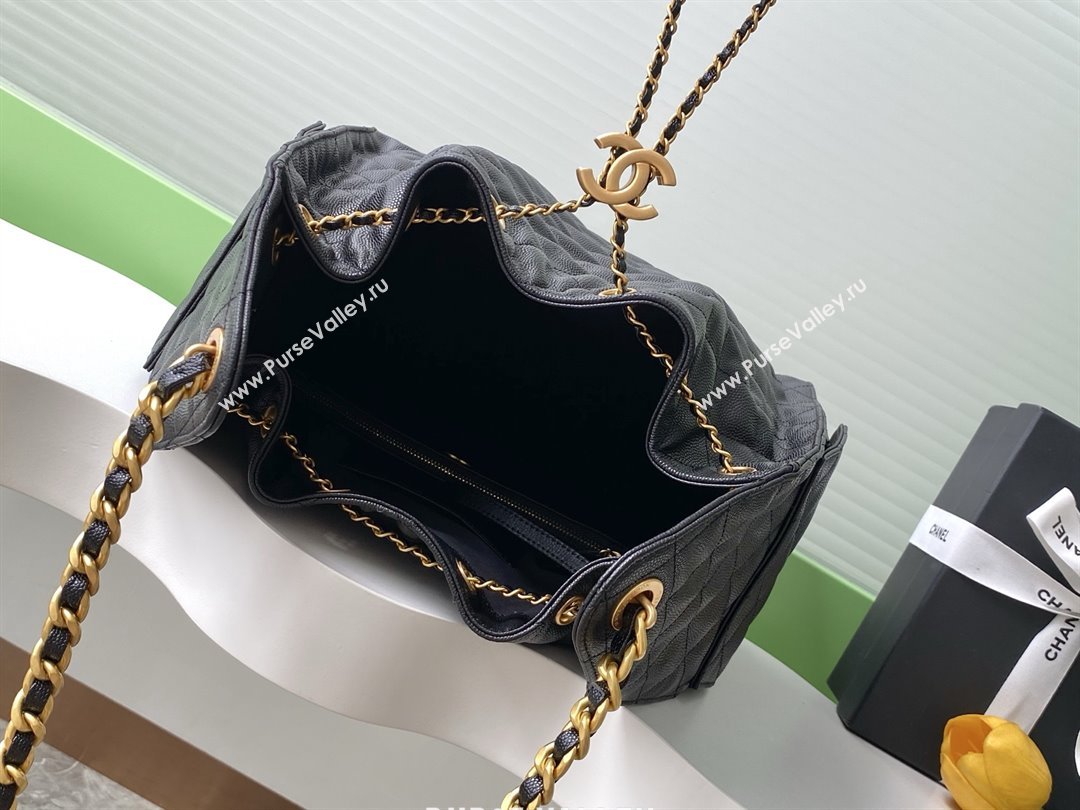 Chanel Grained Calfskin Medium Hobo bag AS5311 Black 2025 (YEZI-25072802)