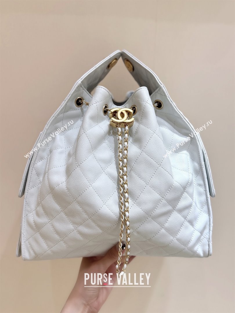 Chanel Haas Grained Calfskin Medium Hobo Bag AS5311 White 2025 Top Quality (SHUNY-25072912)