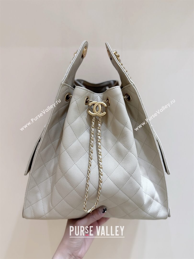 Chanel Haas Grained Calfskin Medium Hobo Bag AS5311 Apricot 2025 Top Quality (SHUNY-25072913)