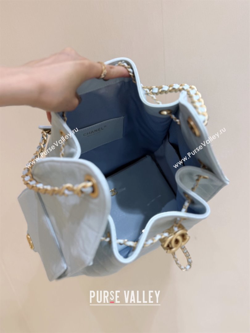 Chanel Haas Grained Calfskin Medium Hobo Bag AS5311 Light Blue 2025 Top Quality (SHUNY-25072914)