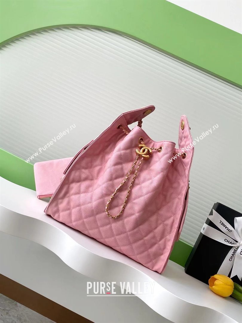 Chanel Grained Calfskin Medium Hobo Bag AS5311 Pink 2025 (YEZI-25072915)