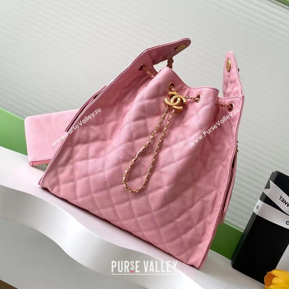 Chanel Grained Calfskin Medium Hobo Bag AS5311 Pink 2025 (YEZI-25072915)