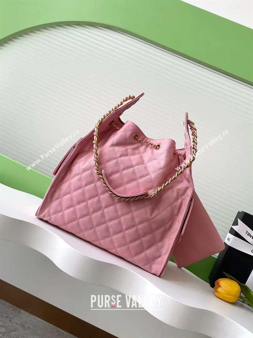 Chanel Grained Calfskin Medium Hobo Bag AS5311 Pink 2025 (YEZI-25072915)
